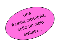 Una foresta incantata, sotto un cielo stellato...