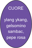 CUORE

ylang ykang, gelsomino sambac, pepe rosa