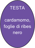 TESTA

cardamomo, foglie di ribes nero